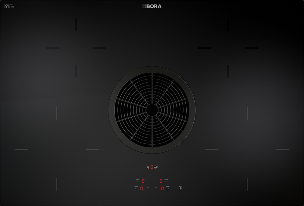 BORA Basic Hyper cooktop with integrated cooktop extractor - Recirculation