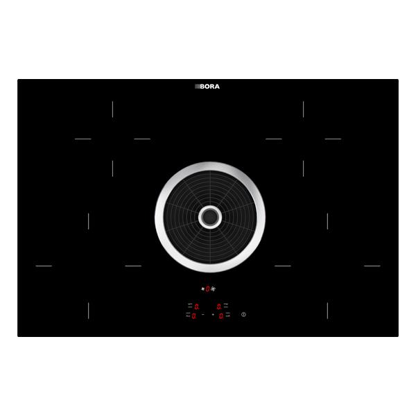 BORA Basic Hyper glass ceramic cooktop with integrated cooktop extract