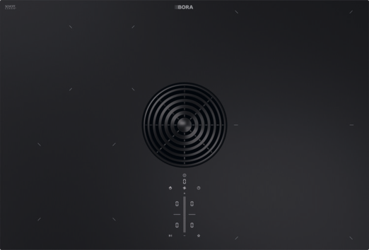 BORA M Pure 80cm Wide Black Venting Induction Hob – Externally Ducted - PURMA2