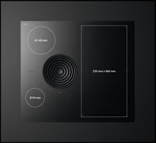 Load image into Gallery viewer, BORA S Pure 60cm Wide Rough Black Venting Induction Hob – Recirculating - PURSU2R