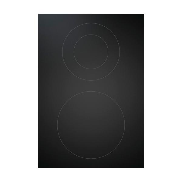 BORA Pro Hyper glass ceramic cooktop with 2 cooking zones 1-ring/2-ring (suitable for Professional 2.0) PKCH2